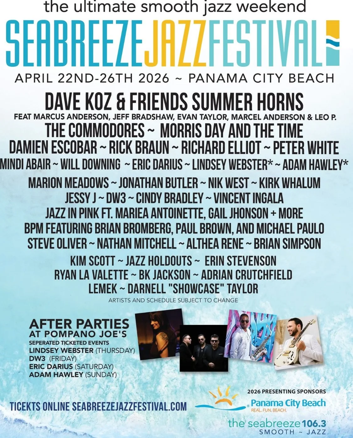 seabreeze-jazz-fest-panama-beach flier