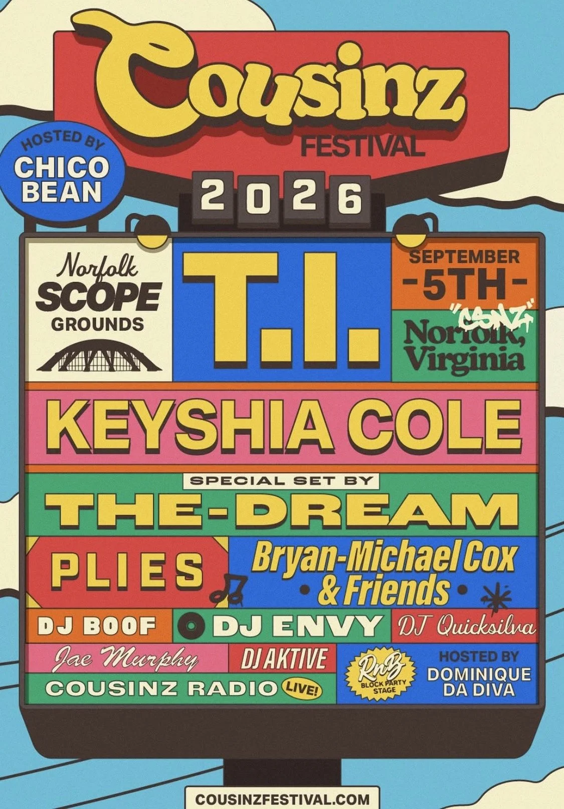 Cousinz-festival-Norfolk-va-2026 flier