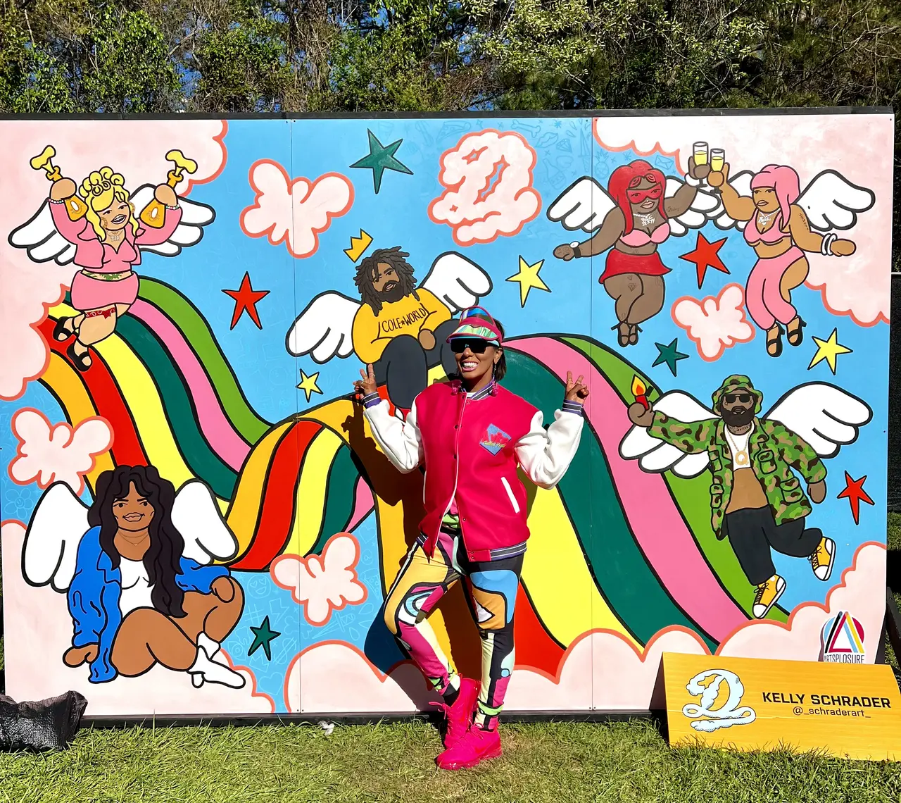    @Britswayallday    in A Vibe Called Fest merch at Dreamville 2024  
