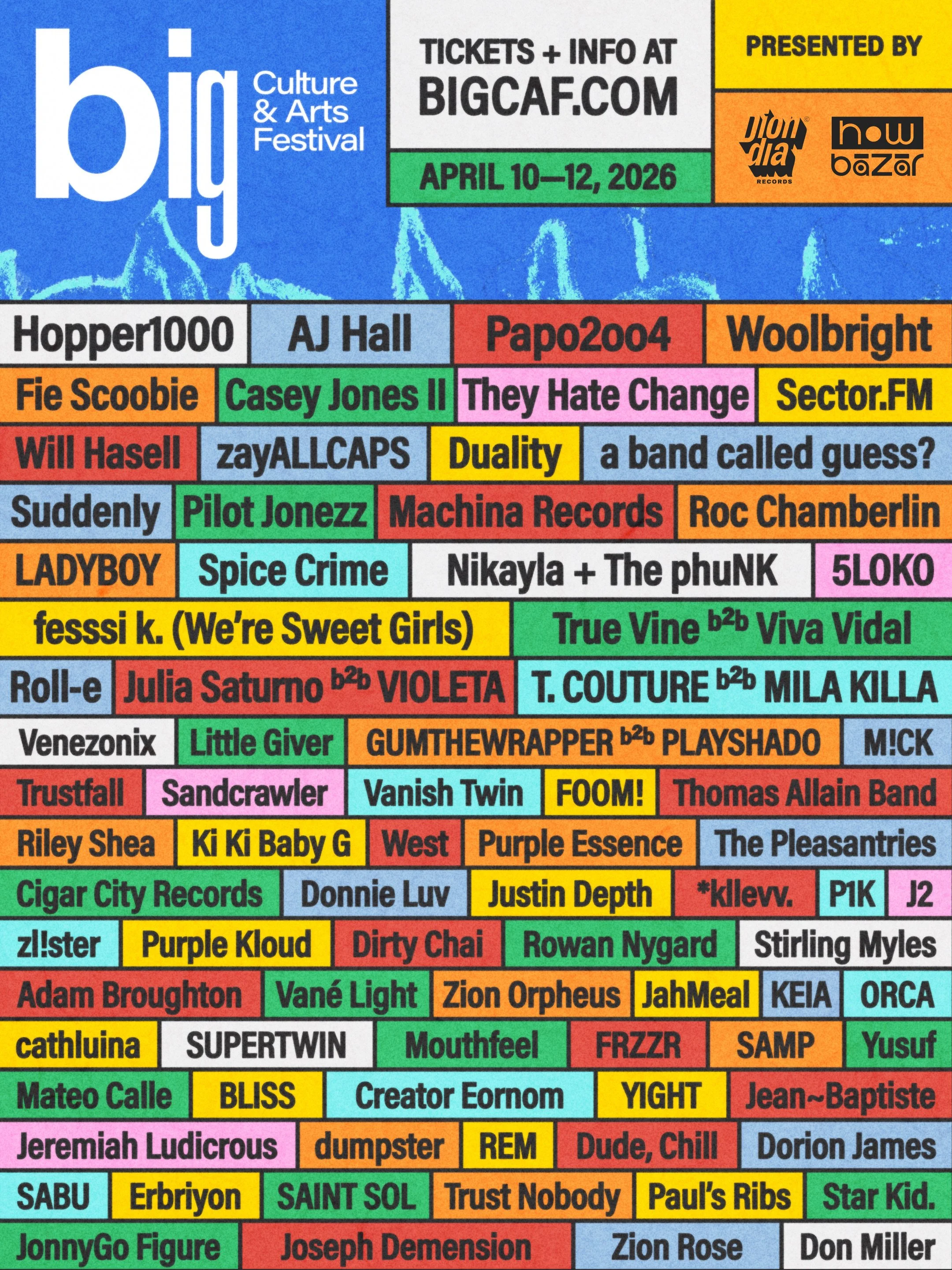big culture and arts festival flier