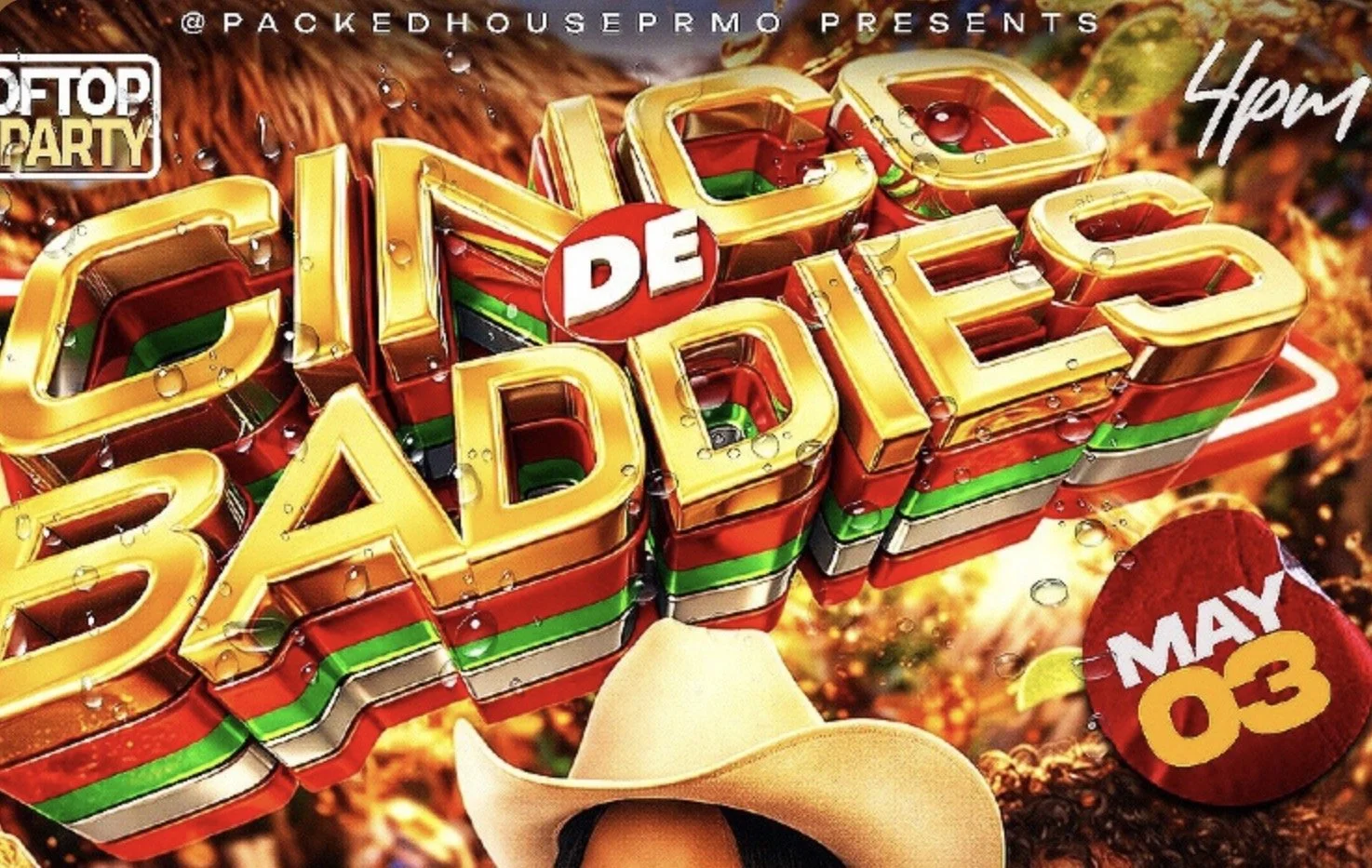 Cinco de Baddies flier