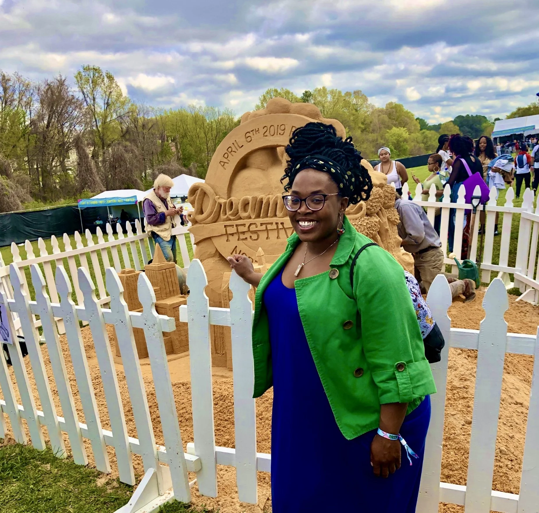   Leslie at the 2019 Dreamville Festival in Raleigh, NC  