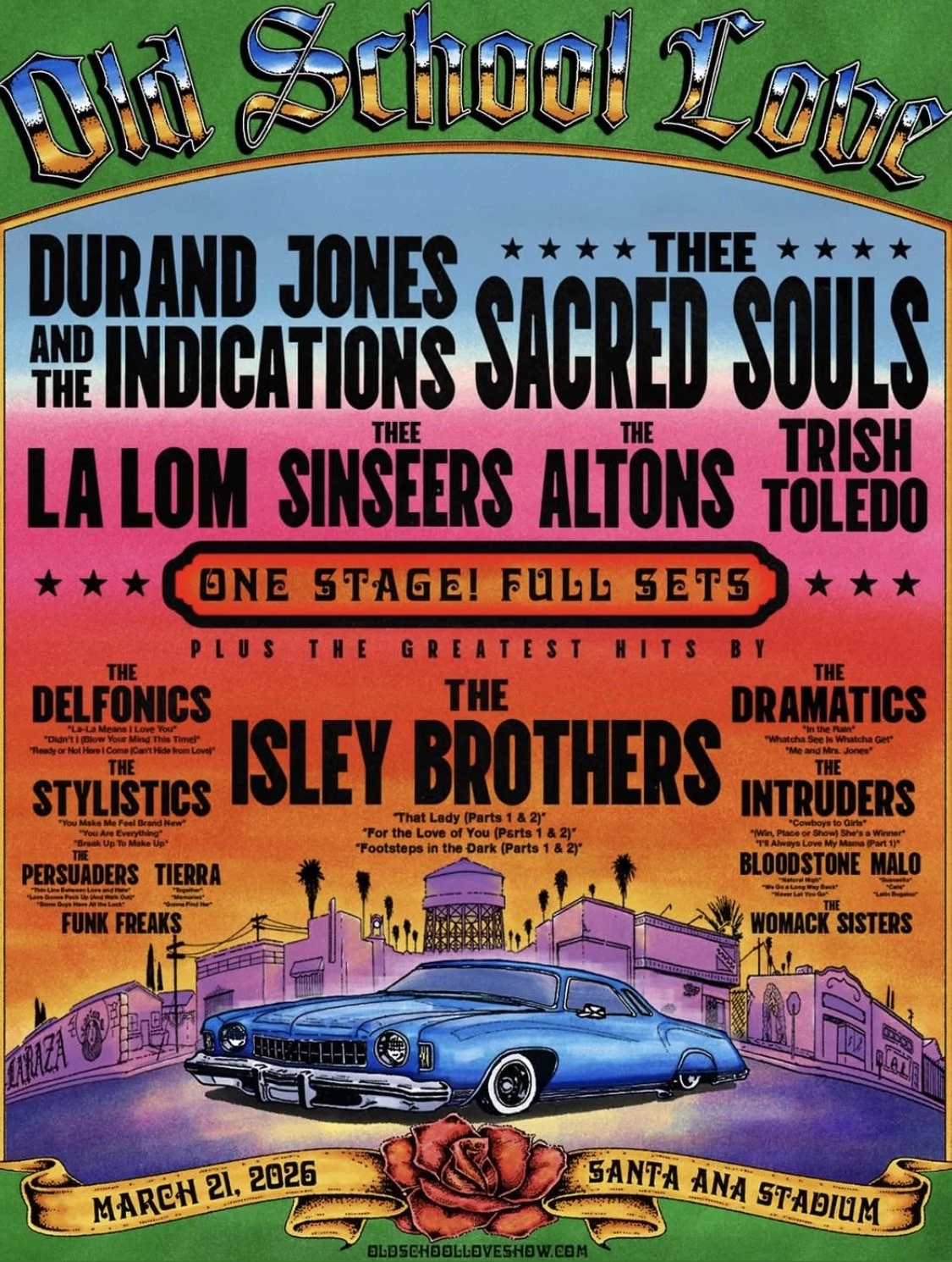 old-school-love-santa-ana-ca concert flier