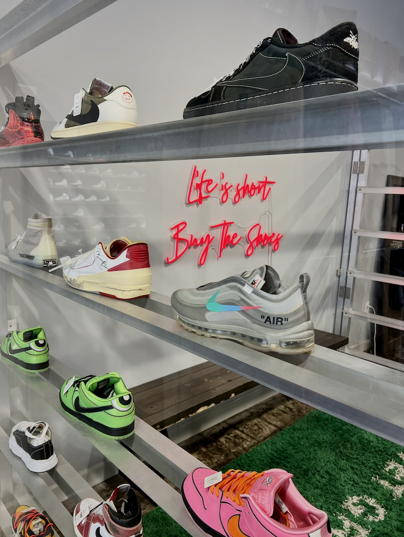shoes at Memory Lane bookstore