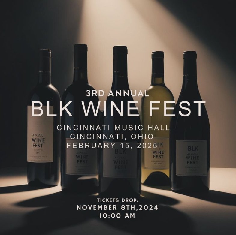 BLK-black-wine-fest-2025-Cincinnati-ohio flier