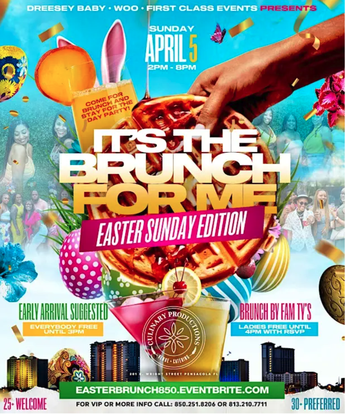 2026-Easter-Brunch- Day party Pensacola flier