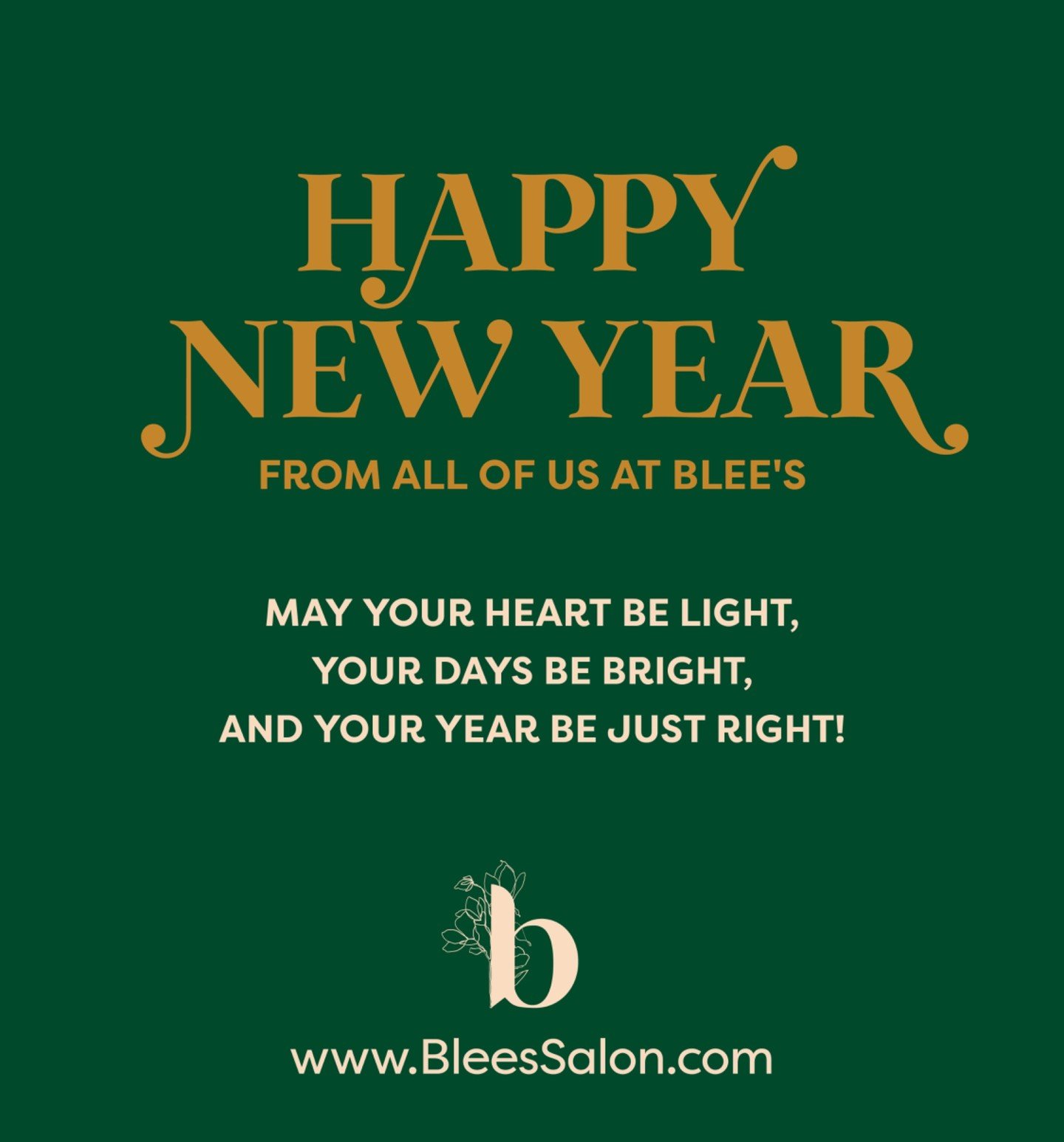Wishing you a joyful 2026 from the Blee's Team! 🎆🥂❤️

 #hairstylist #healthyhair #haircolorist #haircolorexpert #babylights #highlights #balayage #esthetician #aesthetician #aestheticianlife #licensedesthetician #skinexpert #skincareprofessional #s