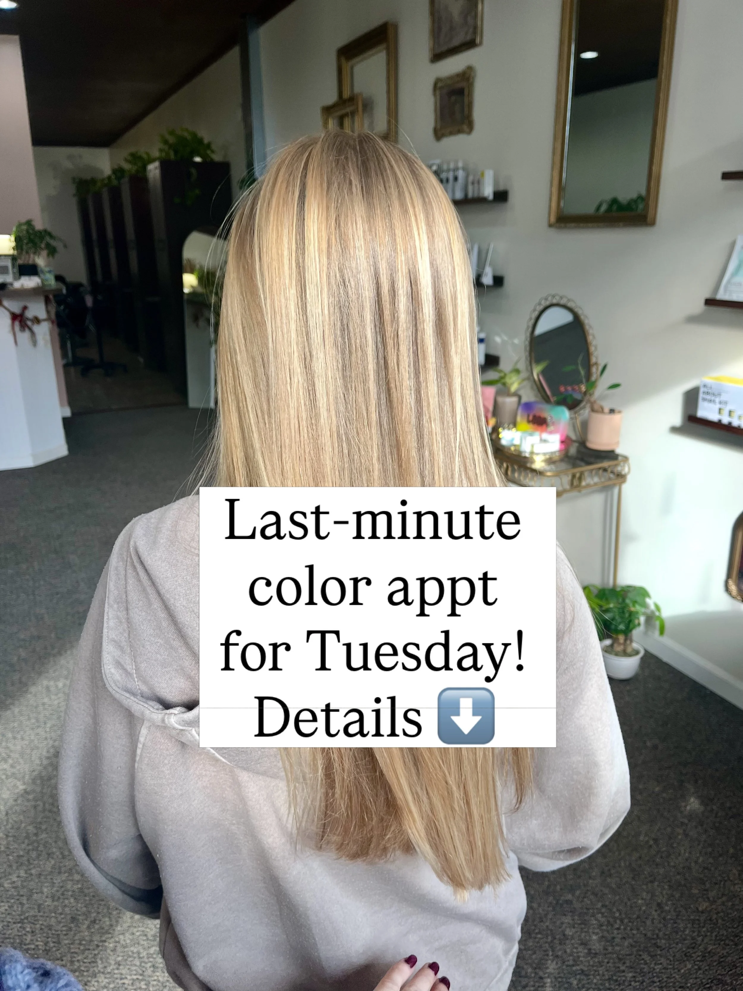 🚨Take advantage of this last-minute color appt! 🚨
This Tuesday, May 12th @ 10am with Michelle. Call 518-585-2557 to grab this one! 👏🏼