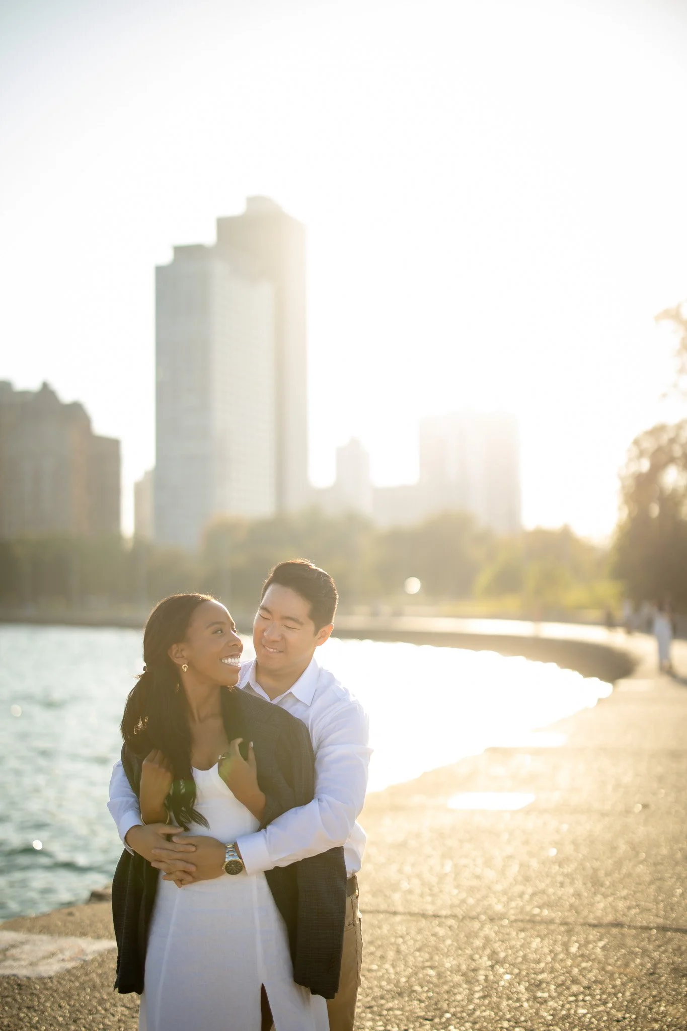 Elyse+Daniel's Beautiful Engagement @North Ave Beach & The Wrigley Building-48.jpg