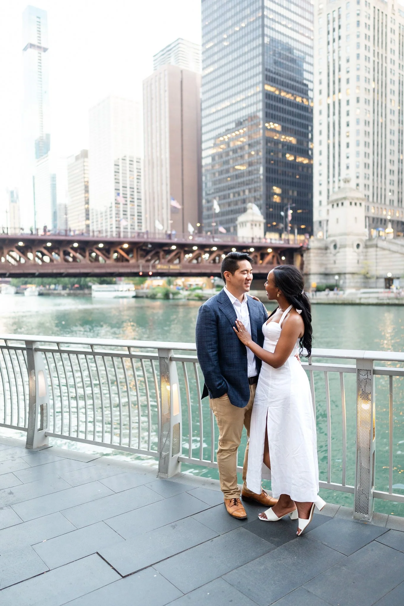 Elyse+Daniel's Beautiful Engagement @North Ave Beach & The Wrigley Building-14.jpg