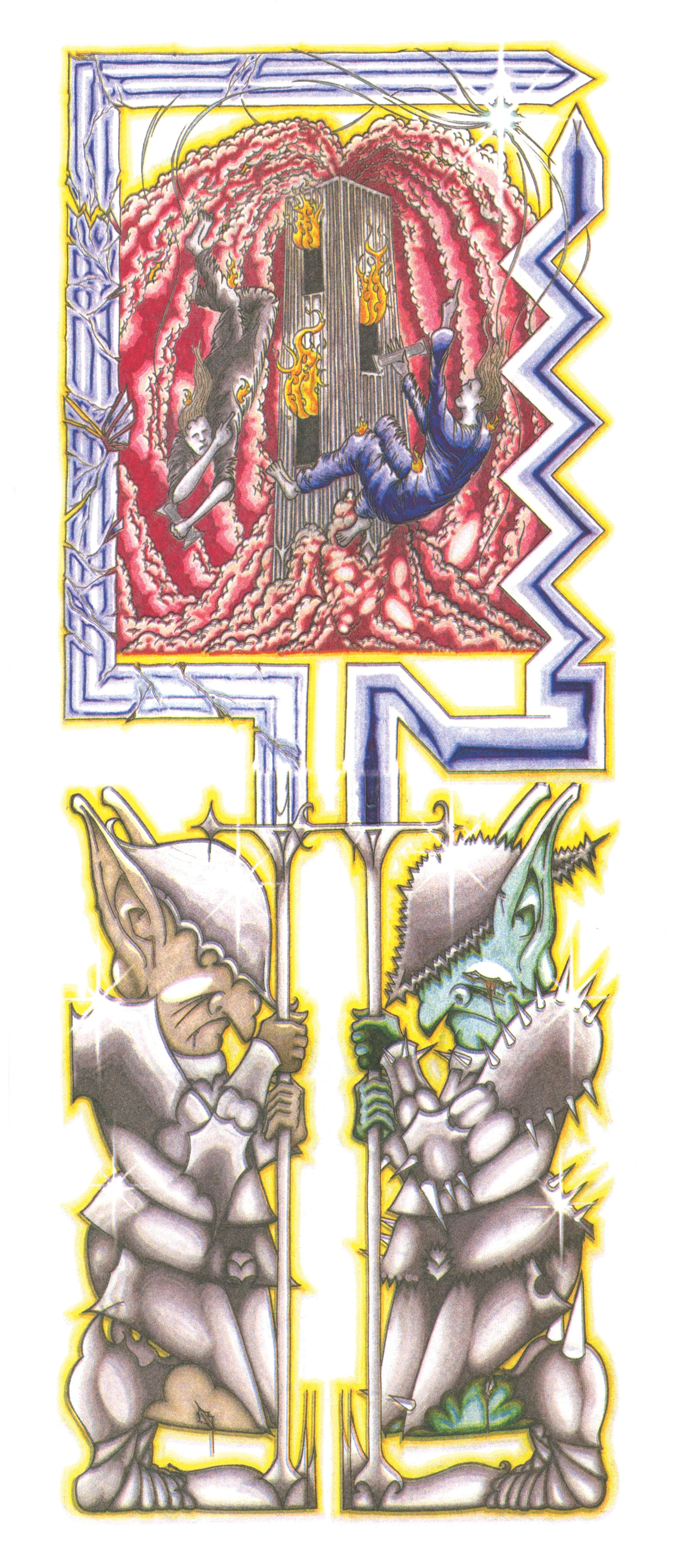 Stephen Klova, printed in Bright Red, Blue, Yellow, and Black