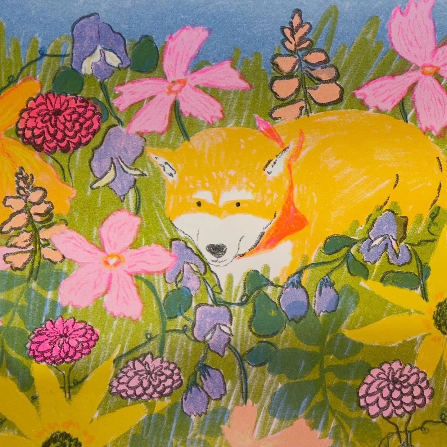 some new prints by @maddogdiggittydog  and @carolinemills that we'll have for sale this sunday for @yourstrulymarket >:) it's the best market ever we're actually so thrilled to go spend all our money cause the vendor list is iconic 😛 come shop 11