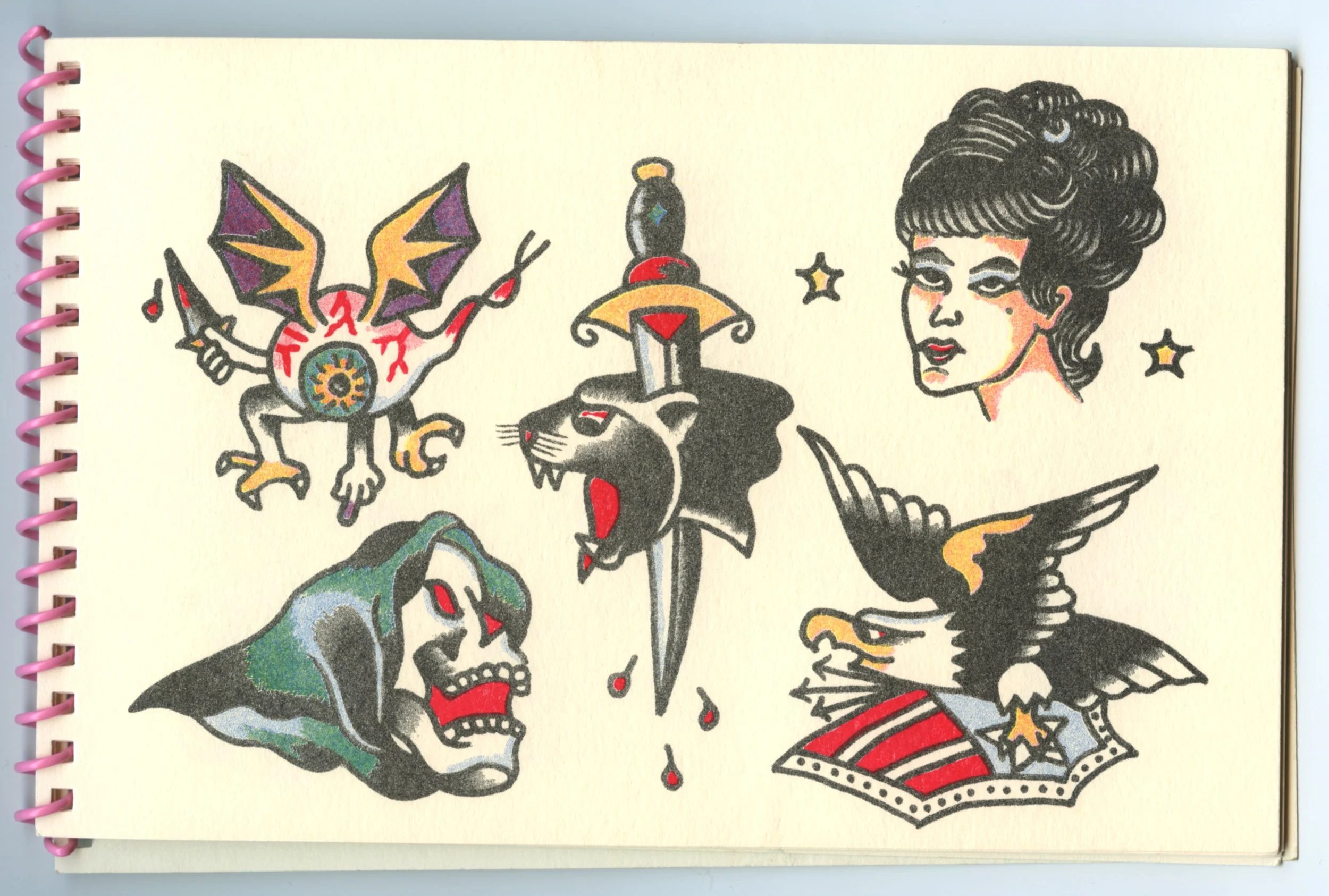 James Joseph Rich, printed in Bright Red, Blue, Yellow, and Black