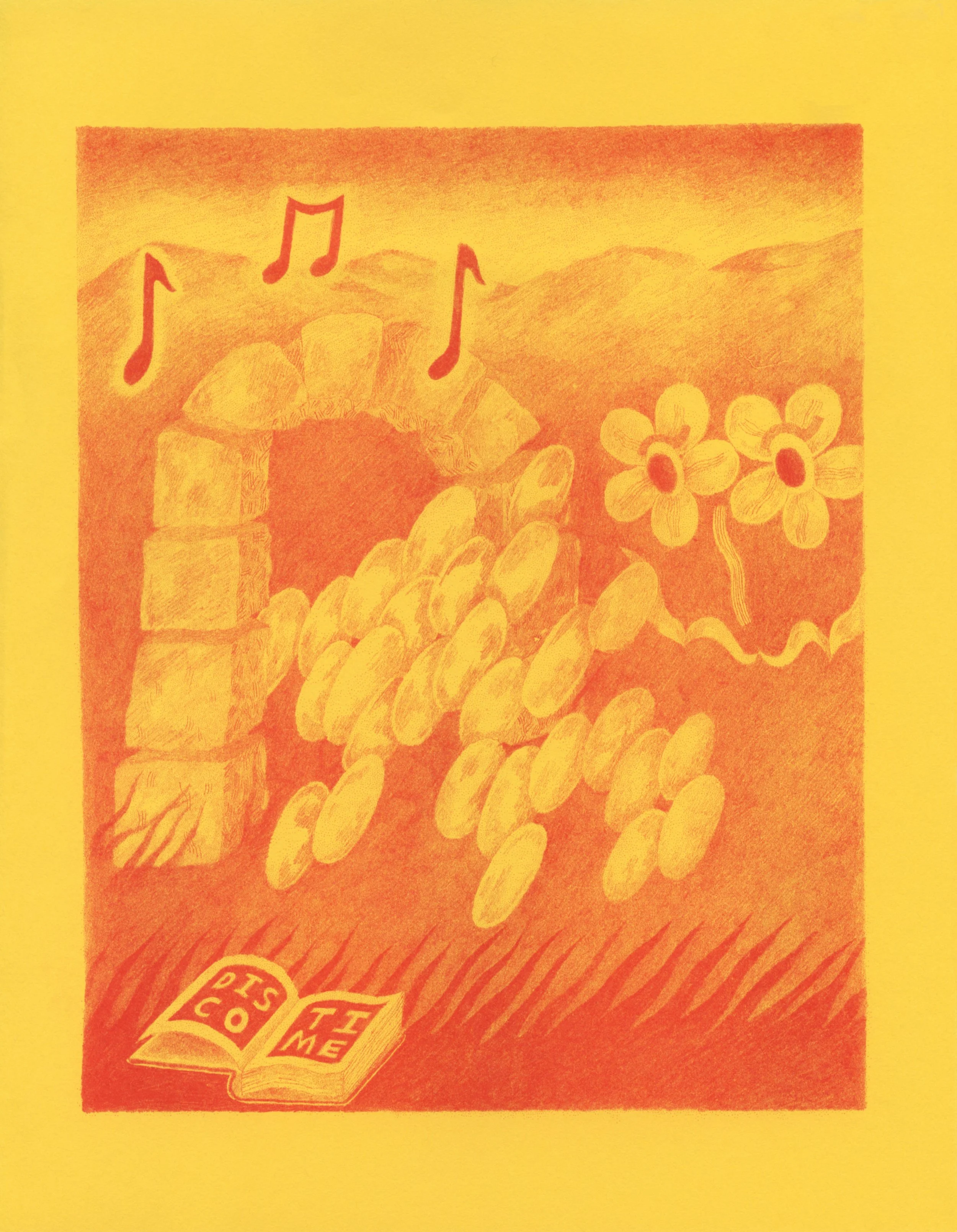 Jess Parke, printed in Bright Red