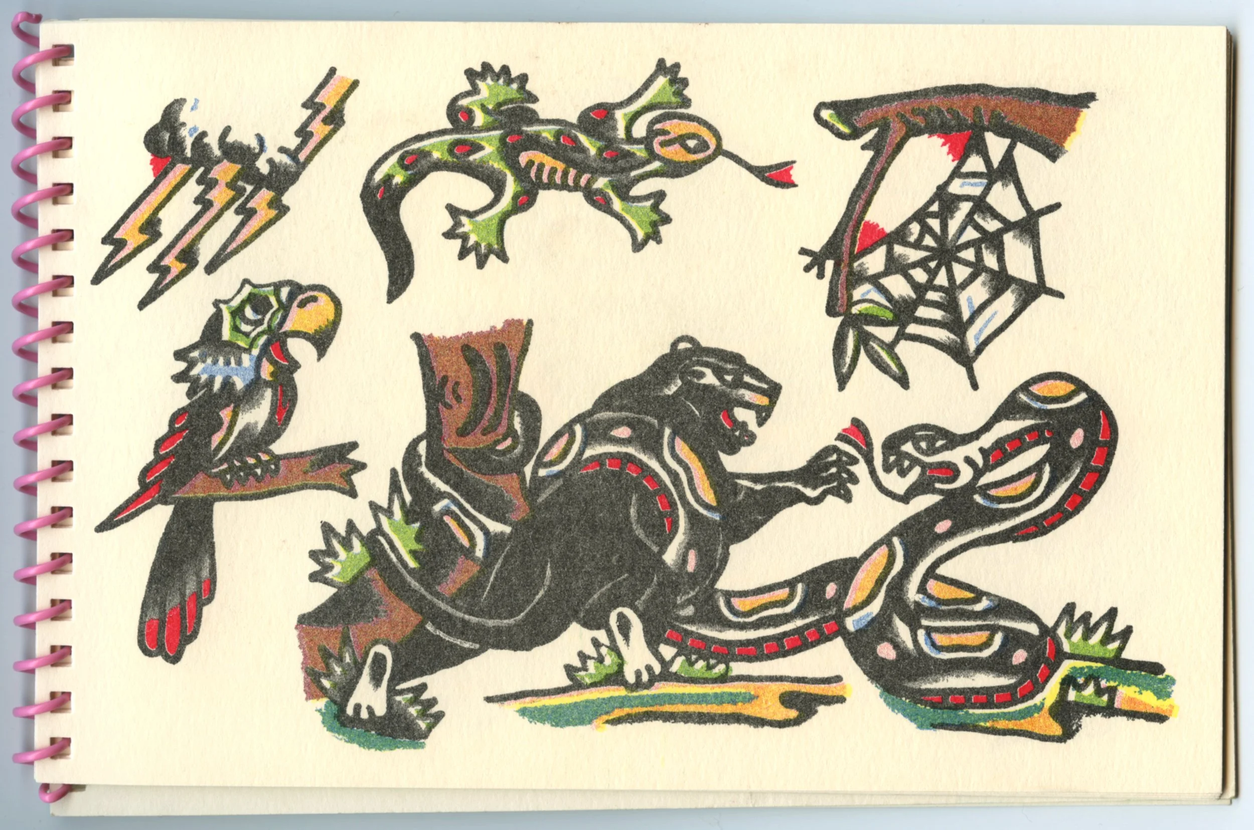James Joseph Rich, printed in Bright Red, Blue, Yellow, and Black