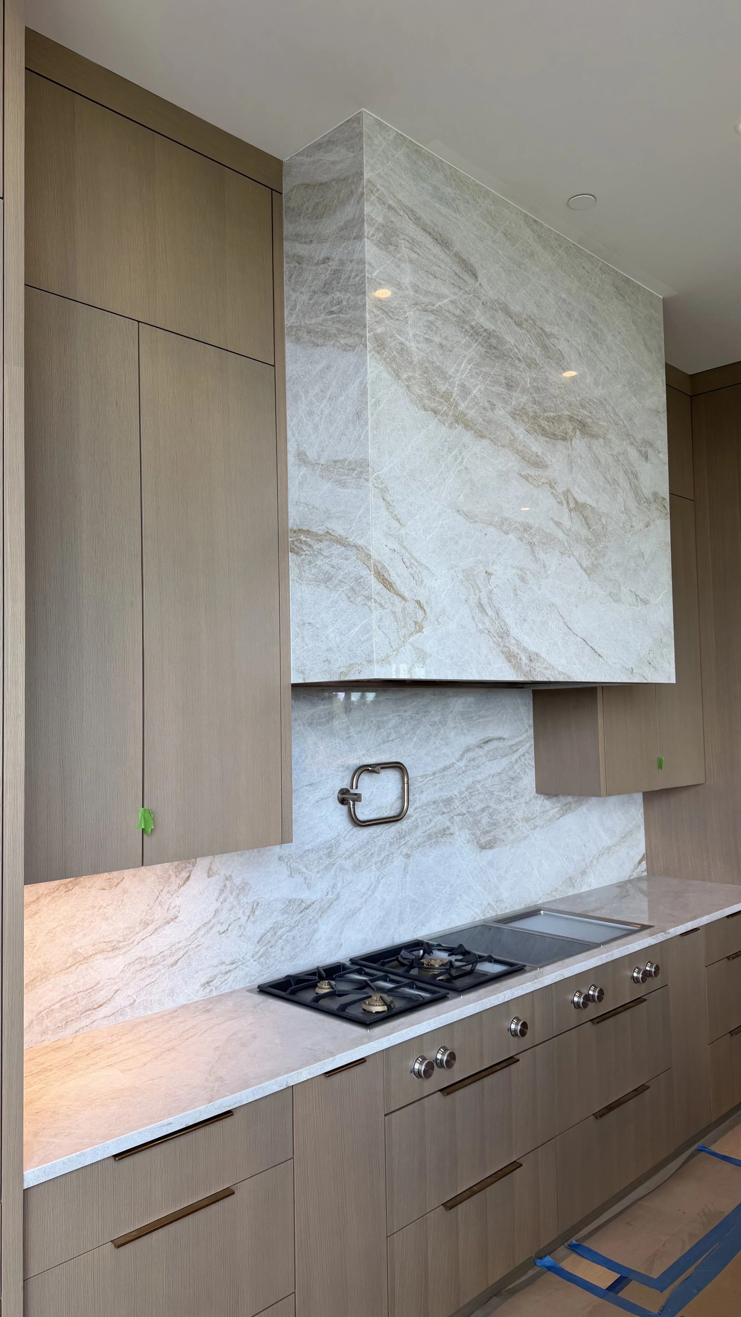 Taj Mahal Quartzite Backsplash