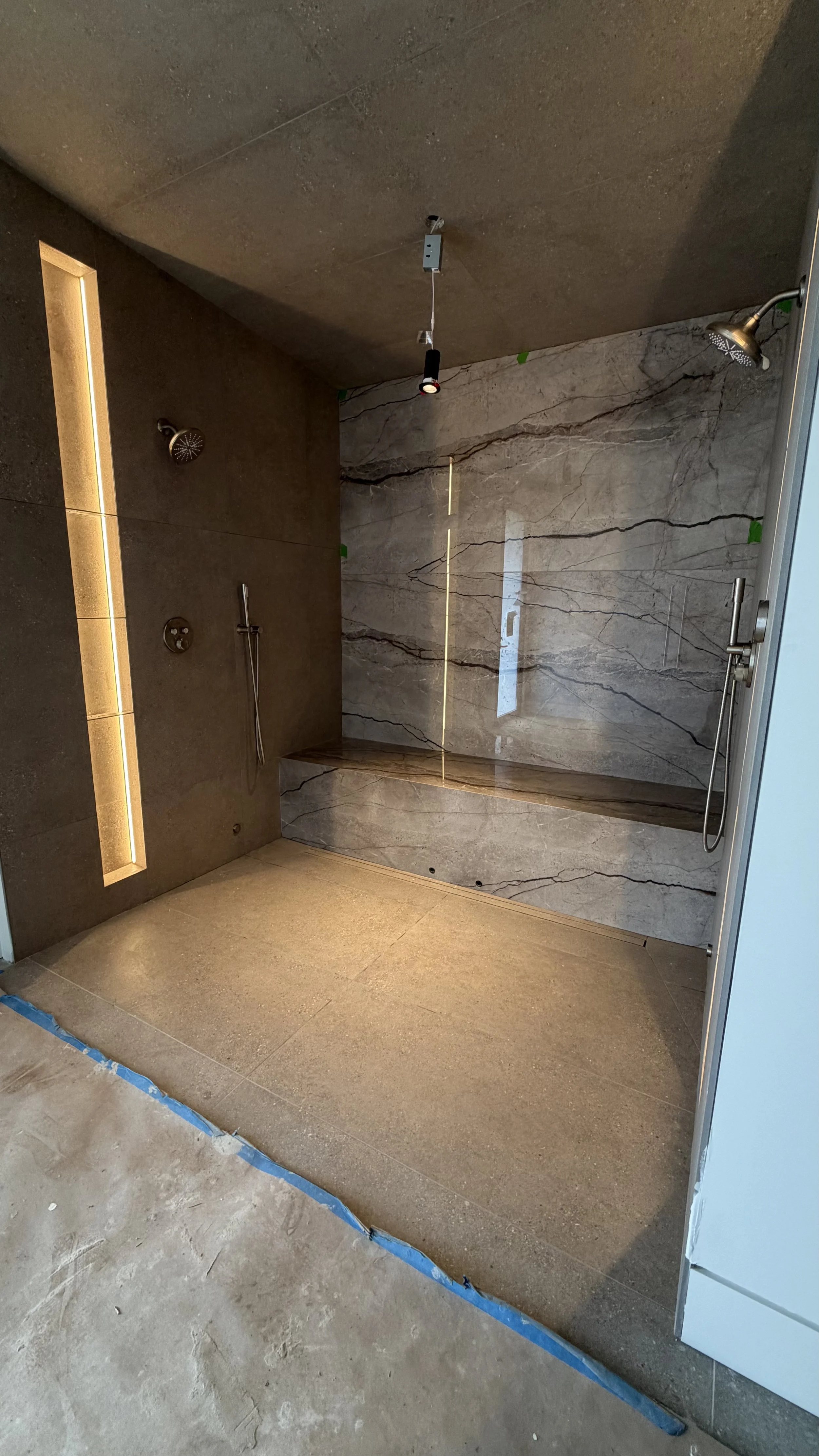 Porcelain Slab Sauna Walls