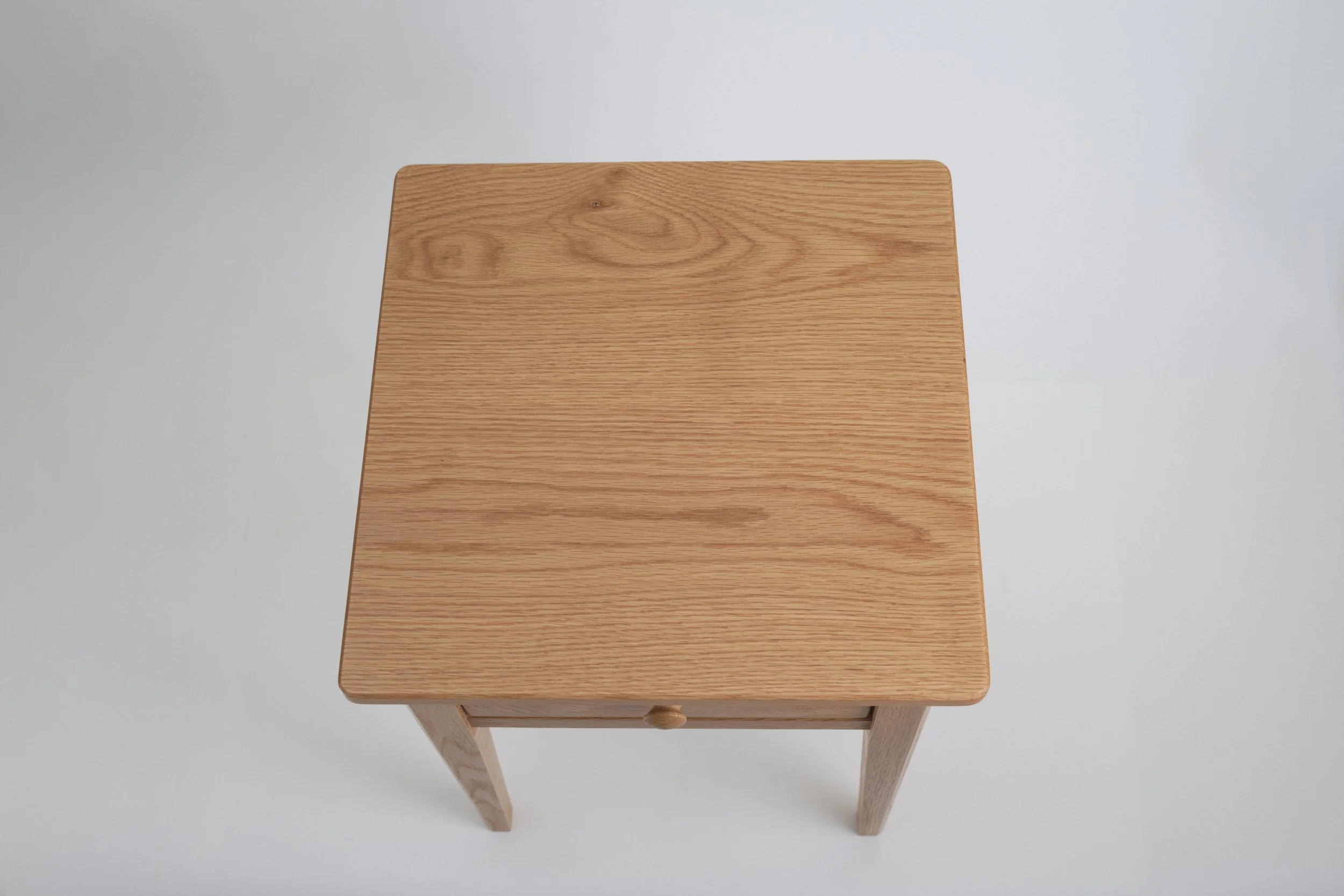 Example of oak timber used in bedside table
