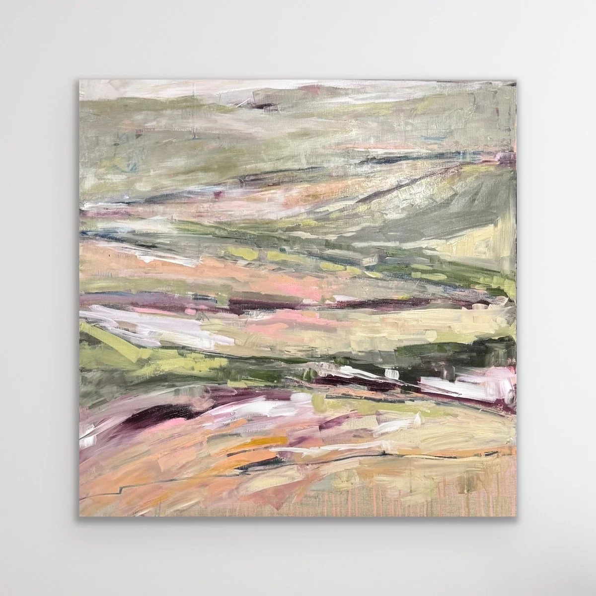 Landscape - Magenta, Green Grey