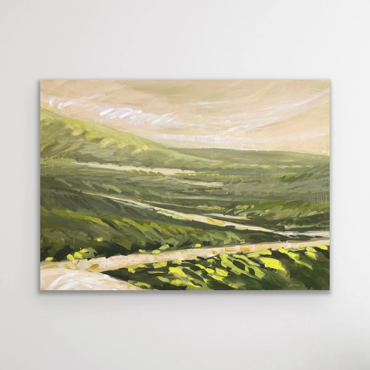 Landscape - Cadmium Yellow, Green Gold and Black
