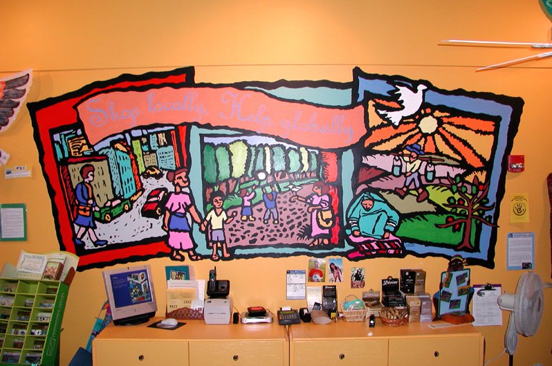 Mission Marketplace. Store sold fair trade crafts from around the world
