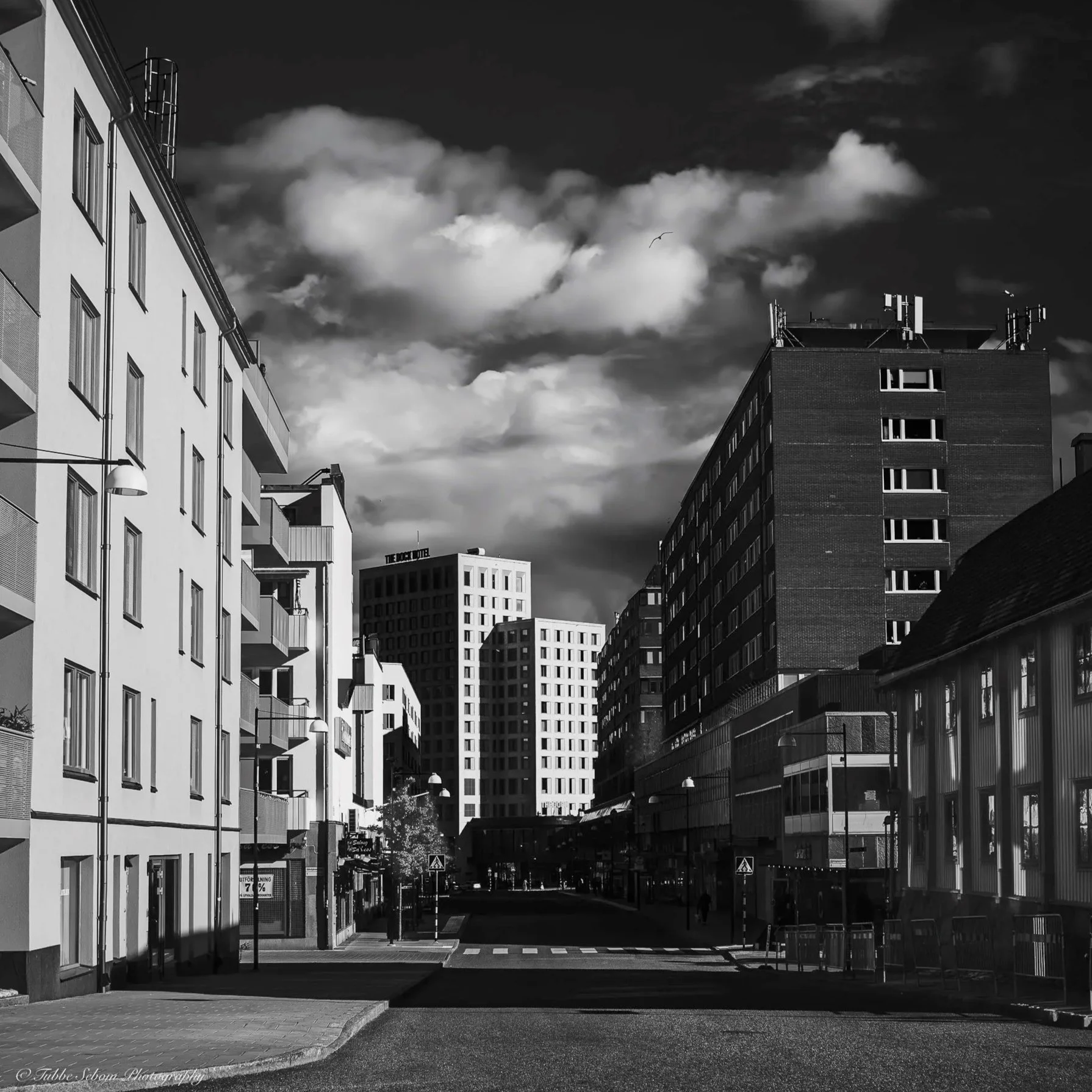 Black and white