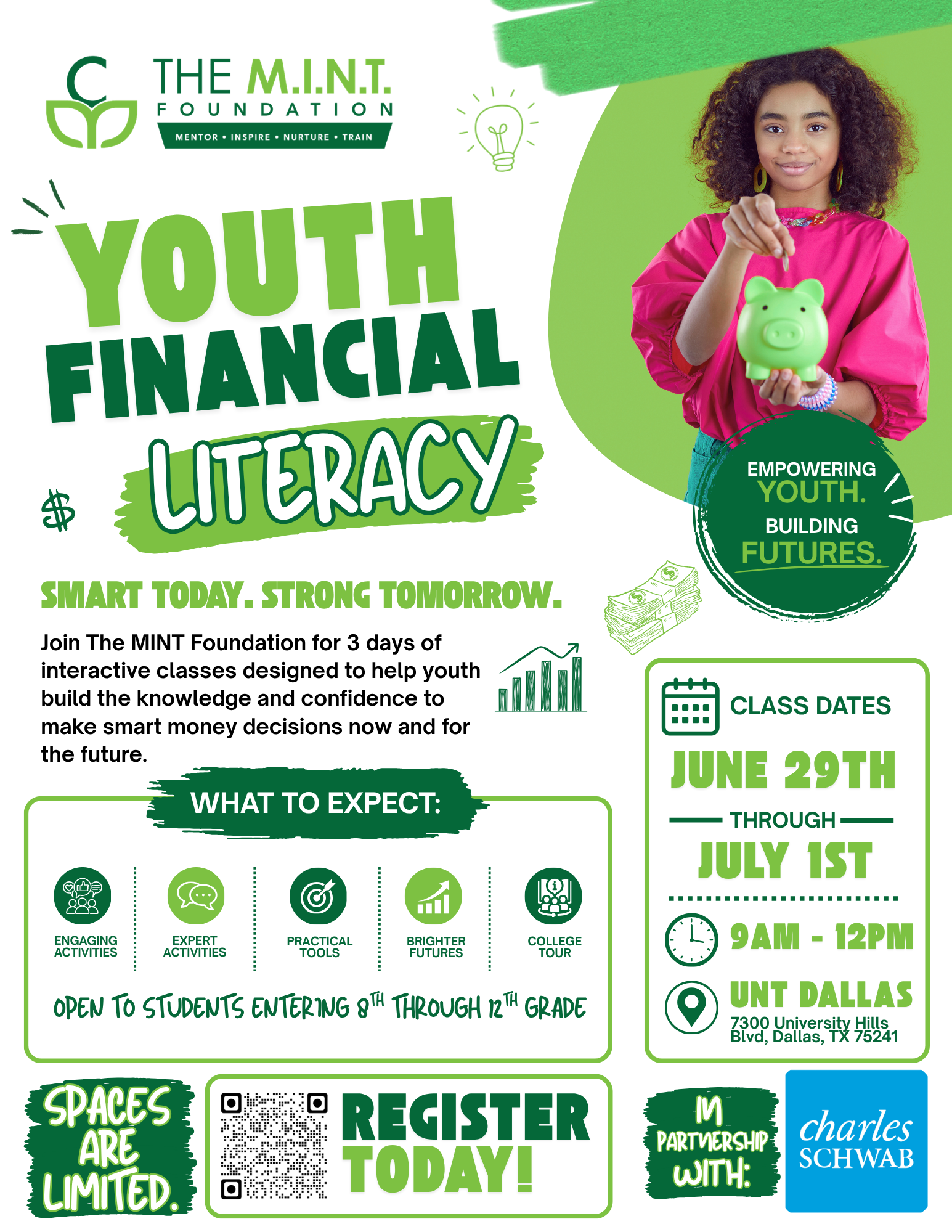 Youth Financial Literacy Classes Begin June 29th