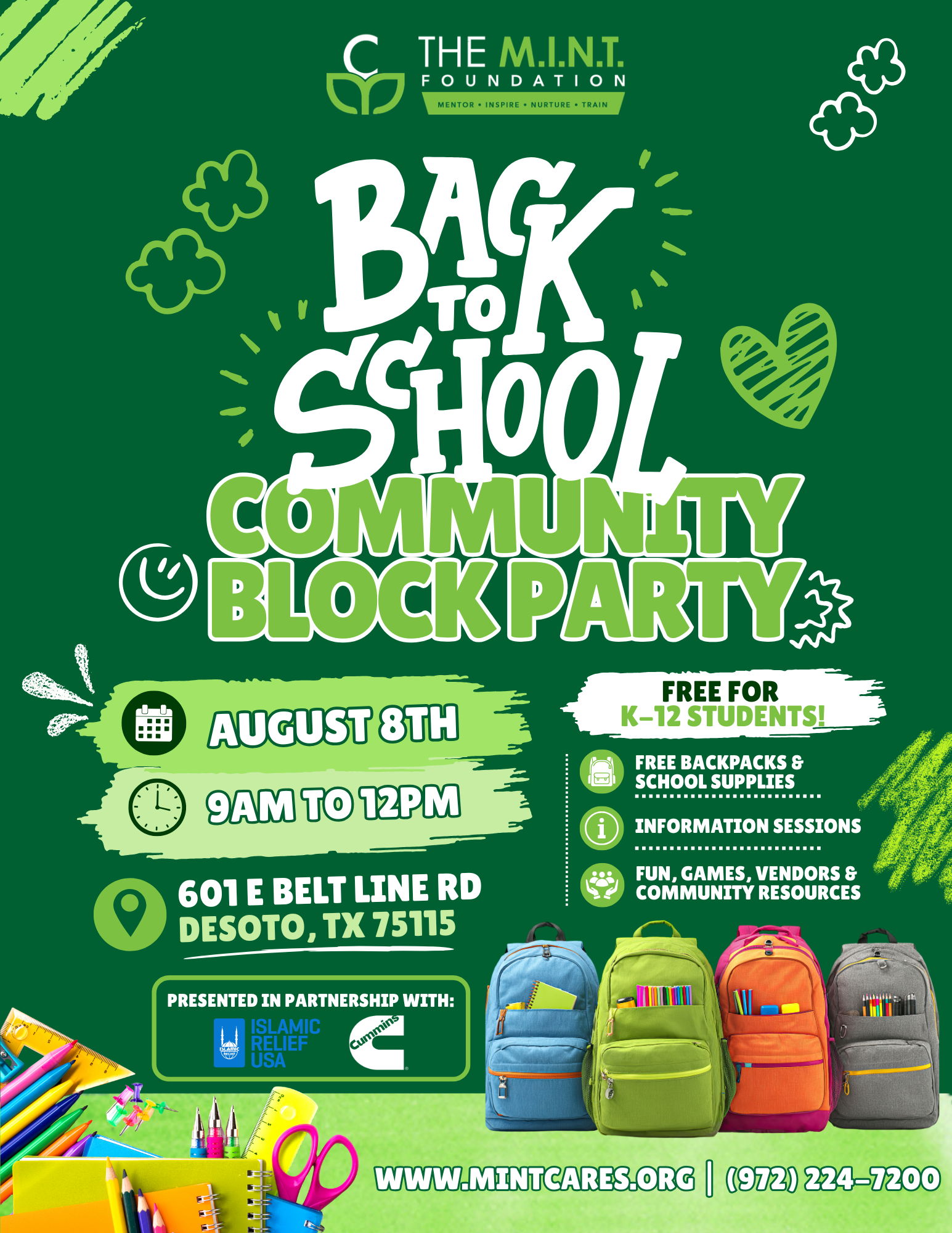 Register for Our Back-To-School Community Block Party