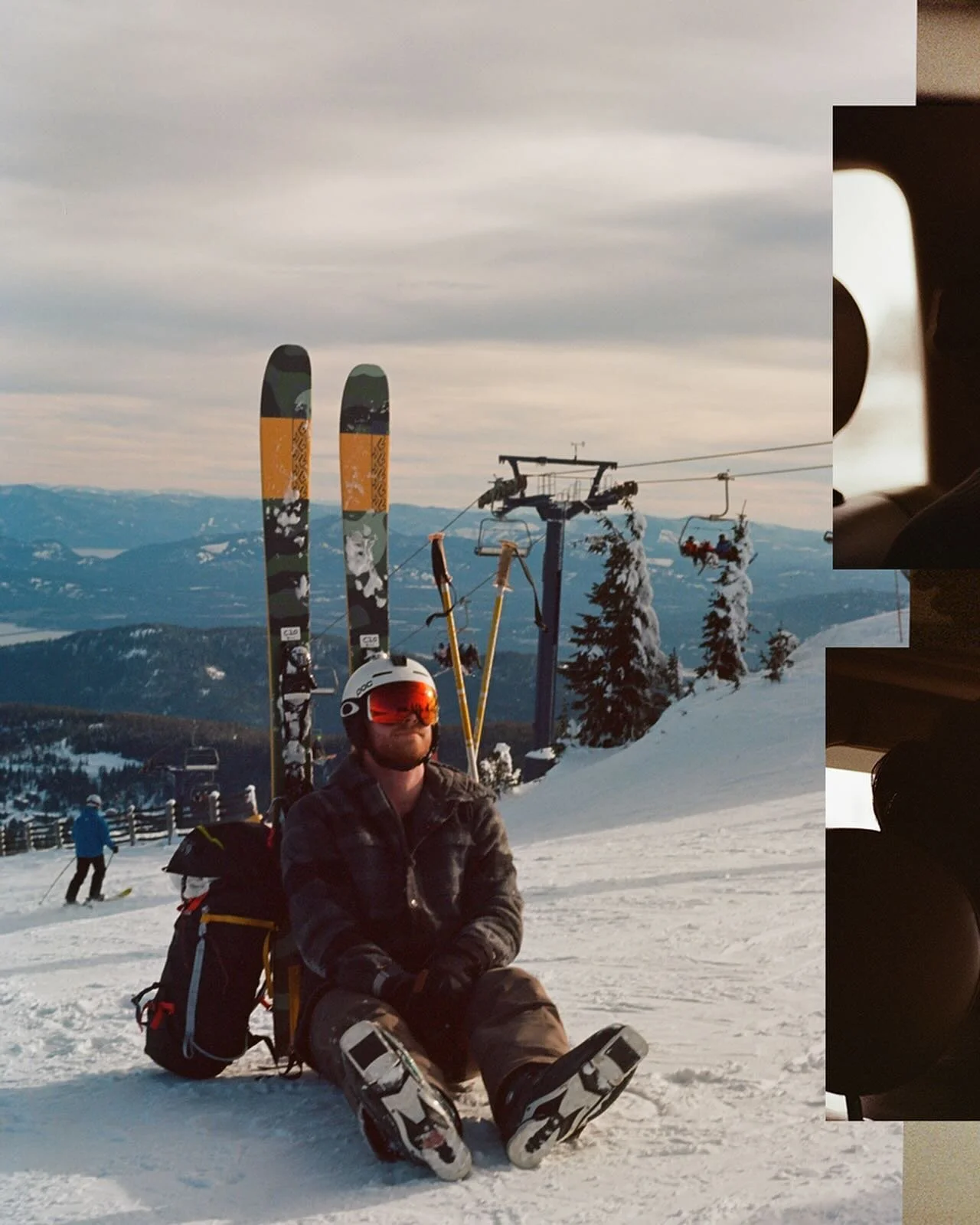 Shoutout to the guy who writes the conditions reports lying and keeping the lines small on an epic weekend #schweitzer