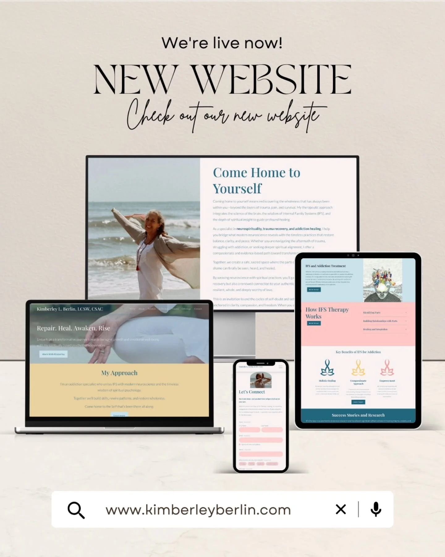 It is with so much gratitude that I share this with you today. My new website is now live!

This space has been created as a home for my work and my offerings. A place to rest, to reflect, and to remember that wholeness is always within reach. Here y
