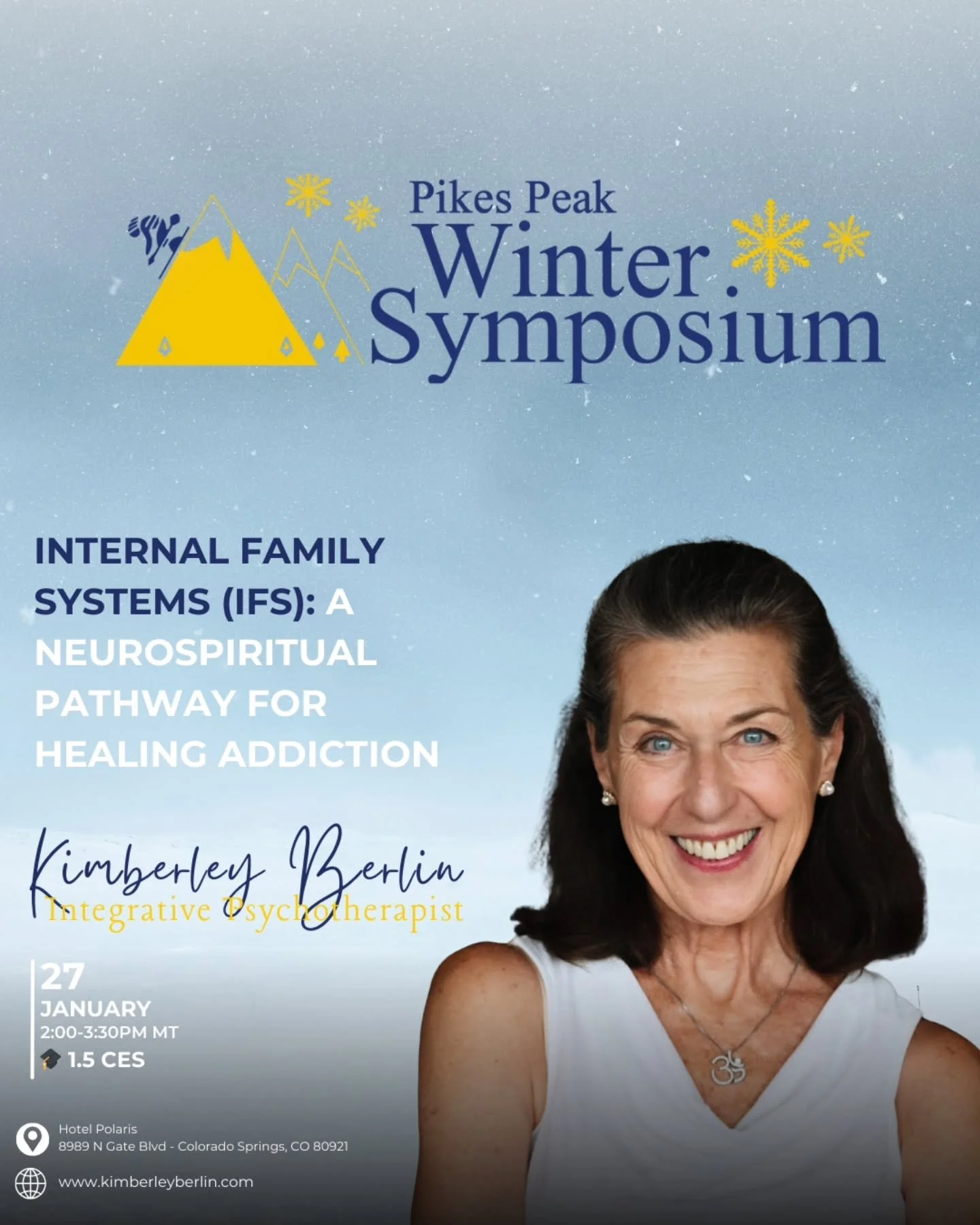 I&rsquo;m honored to be presenting at the 51st Annual Winter Symposium on Addictive Disorders, Behavioral Health, and Mental Health this January.

My session, Internal Family Systems (IFS): A Neurospiritual Pathway for Healing Addiction, explores add
