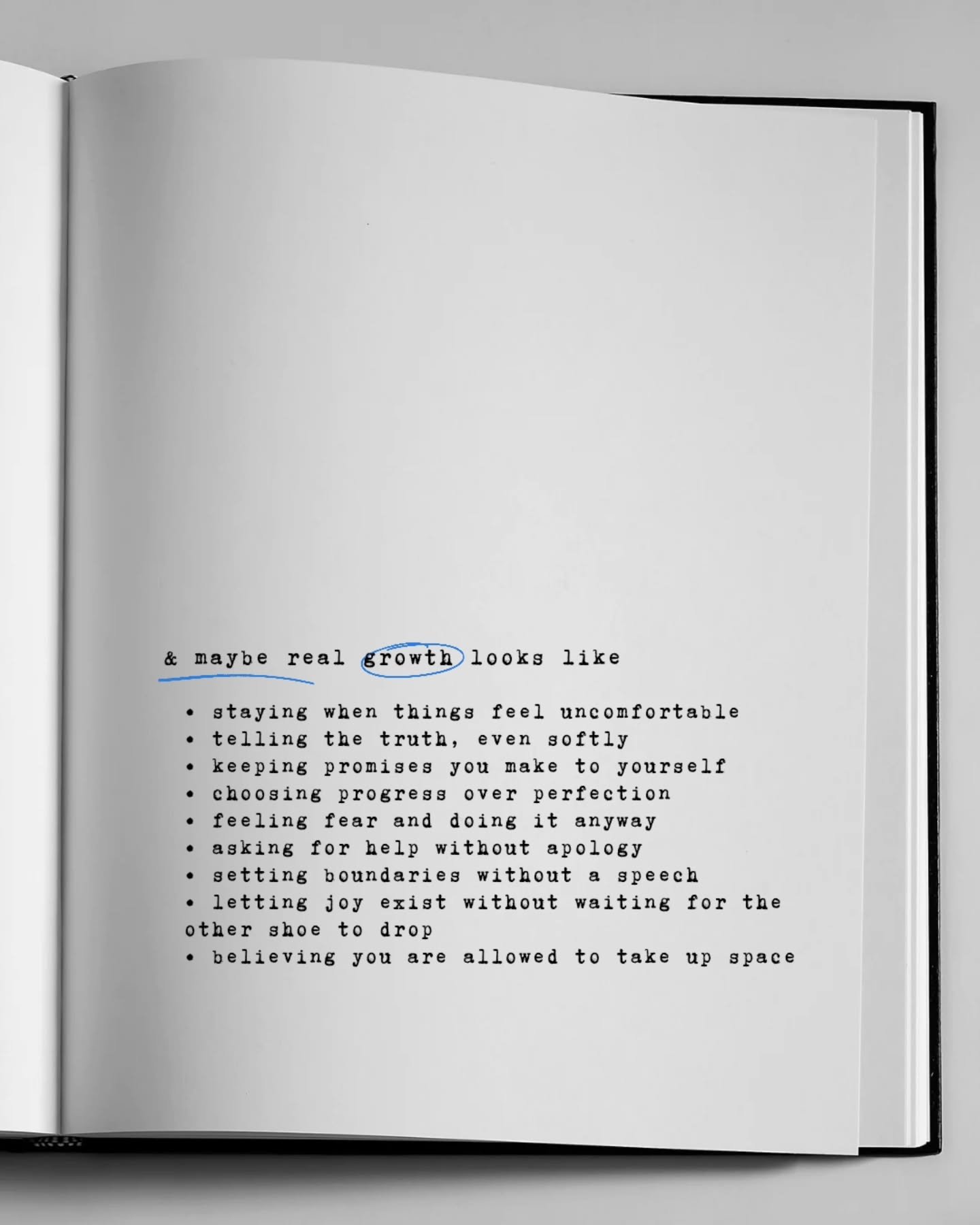 Growth rarely announces itself in big, obvious ways. More often, it shows up in the quiet moments when you choose to respond differently than you once did. It is telling the truth gently instead of staying silent, keeping promises to yourself when no