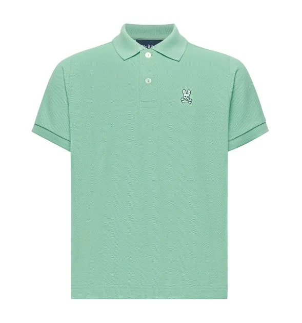 Kids Classic Pique Polo Shirt-Light Grass Green