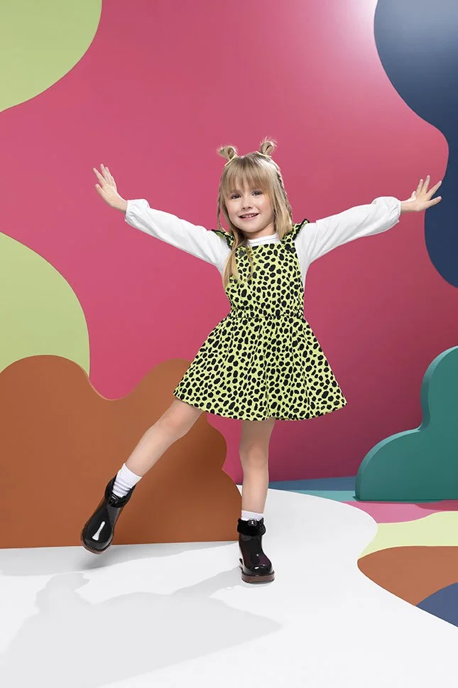 Nanai Overall dress with long sleeve