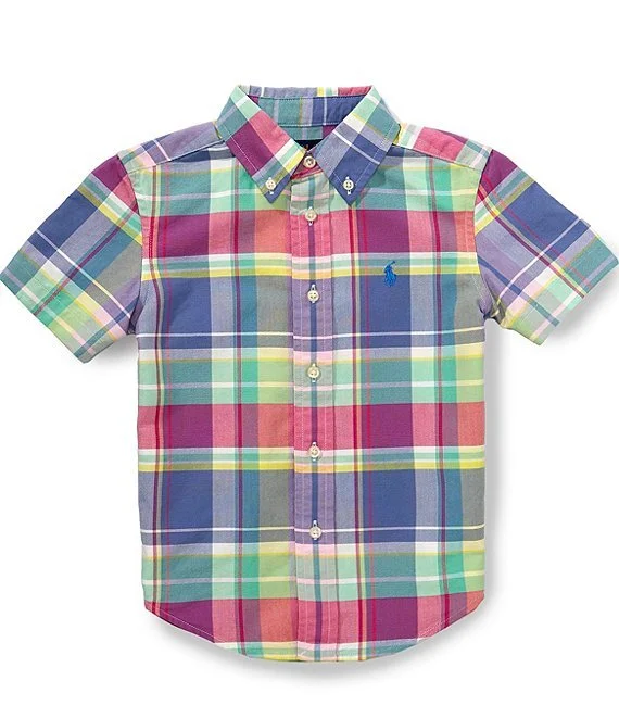 Boys Short Sleeve Oxford Shirt