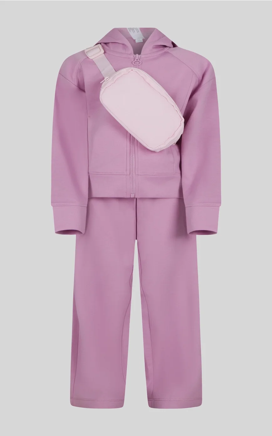 Little Girls 3pc pant set w/Crossbody Bag