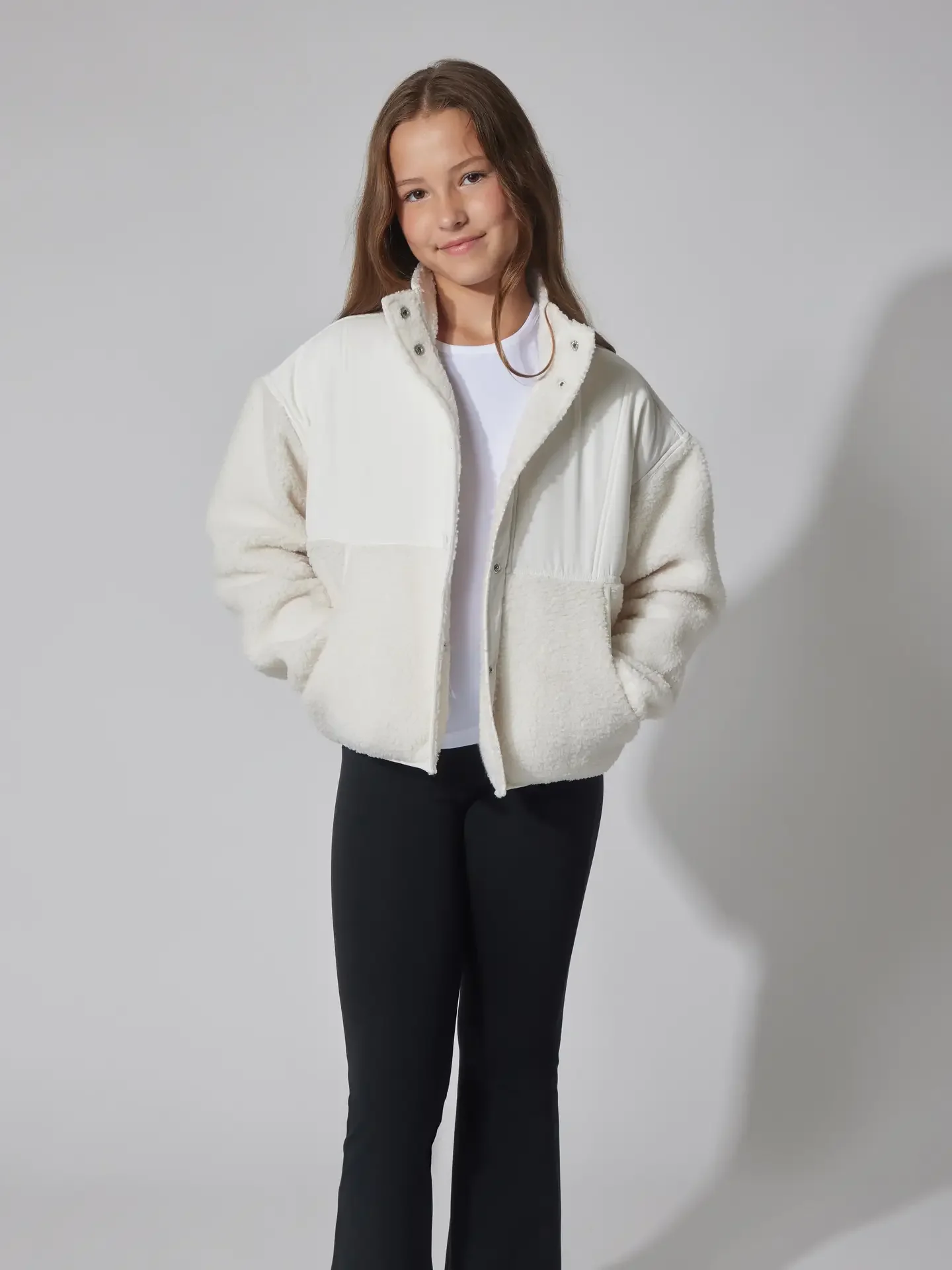 Girls 3pc Sherpa Jacket Set