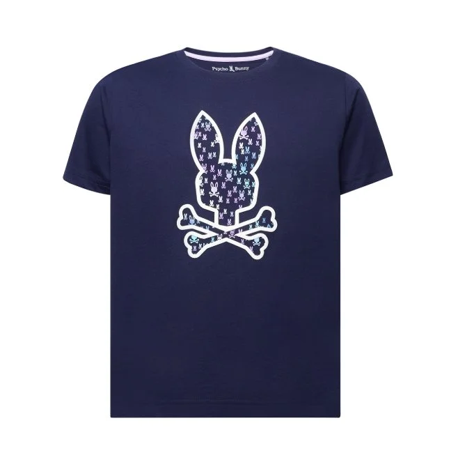 Kids Nev Bunny Graphic Tee-Evening Blue