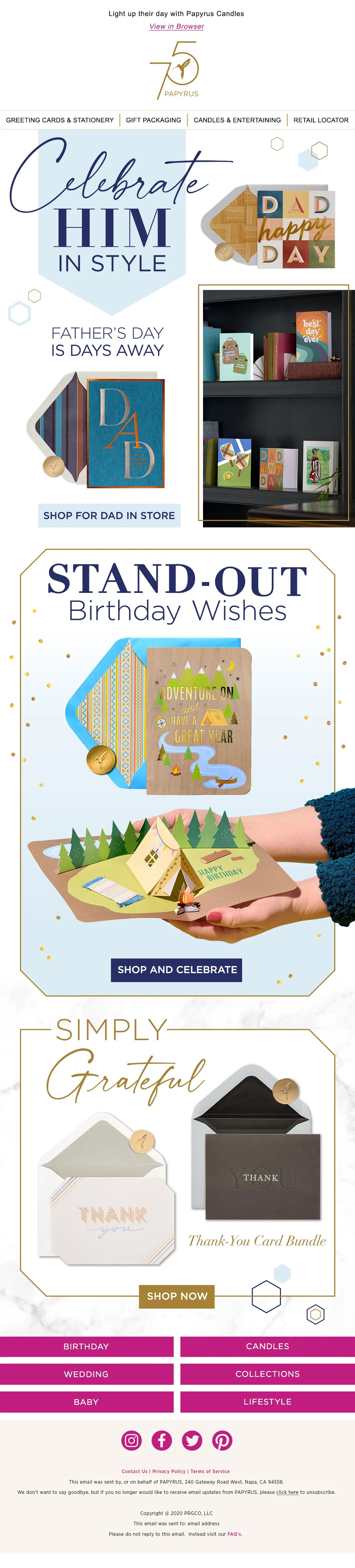 Father's Day & Thank You 2025 Email