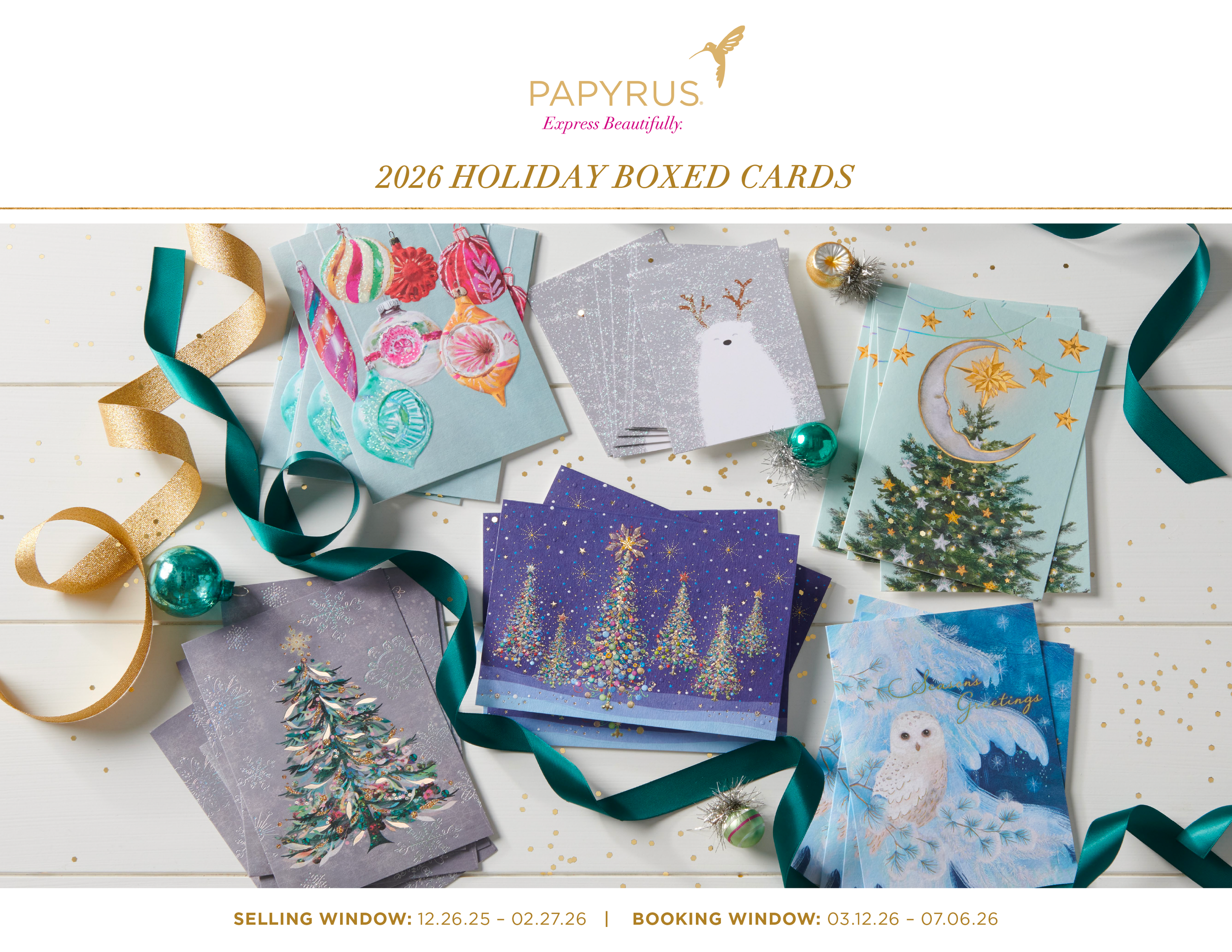 2026 Papyrus Holiday Boxed Cards