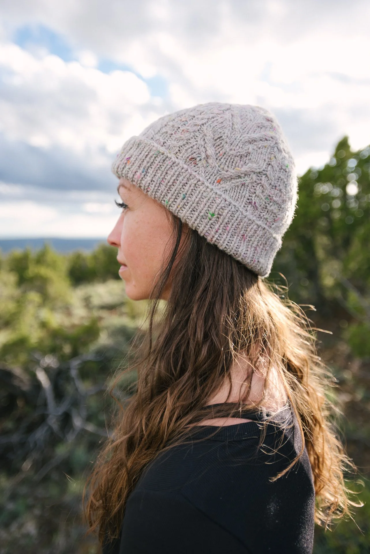 Winter Sage Hat knitting pattern by Briana Arlene