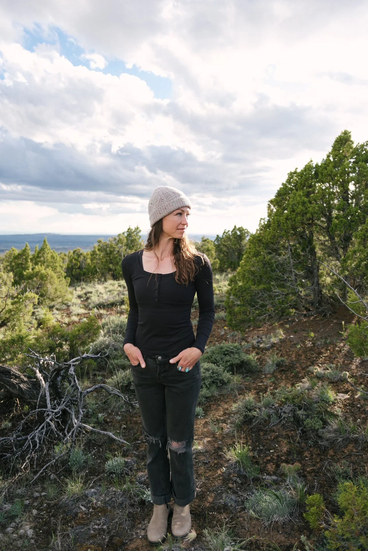 Winter Sage Hat knitting pattern by Briana Arlene