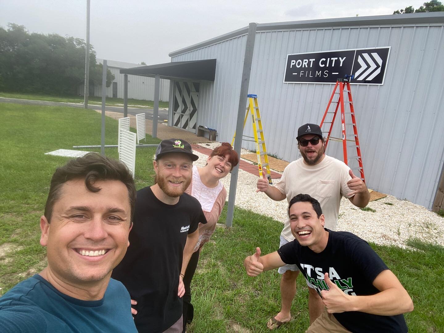 Heading into the weekend with those new studio vibes. The sign is up and 5,000 sqft of video production space is about ready to roll. More soon. Happy Weekend! #ncfilm #filmington #ilm