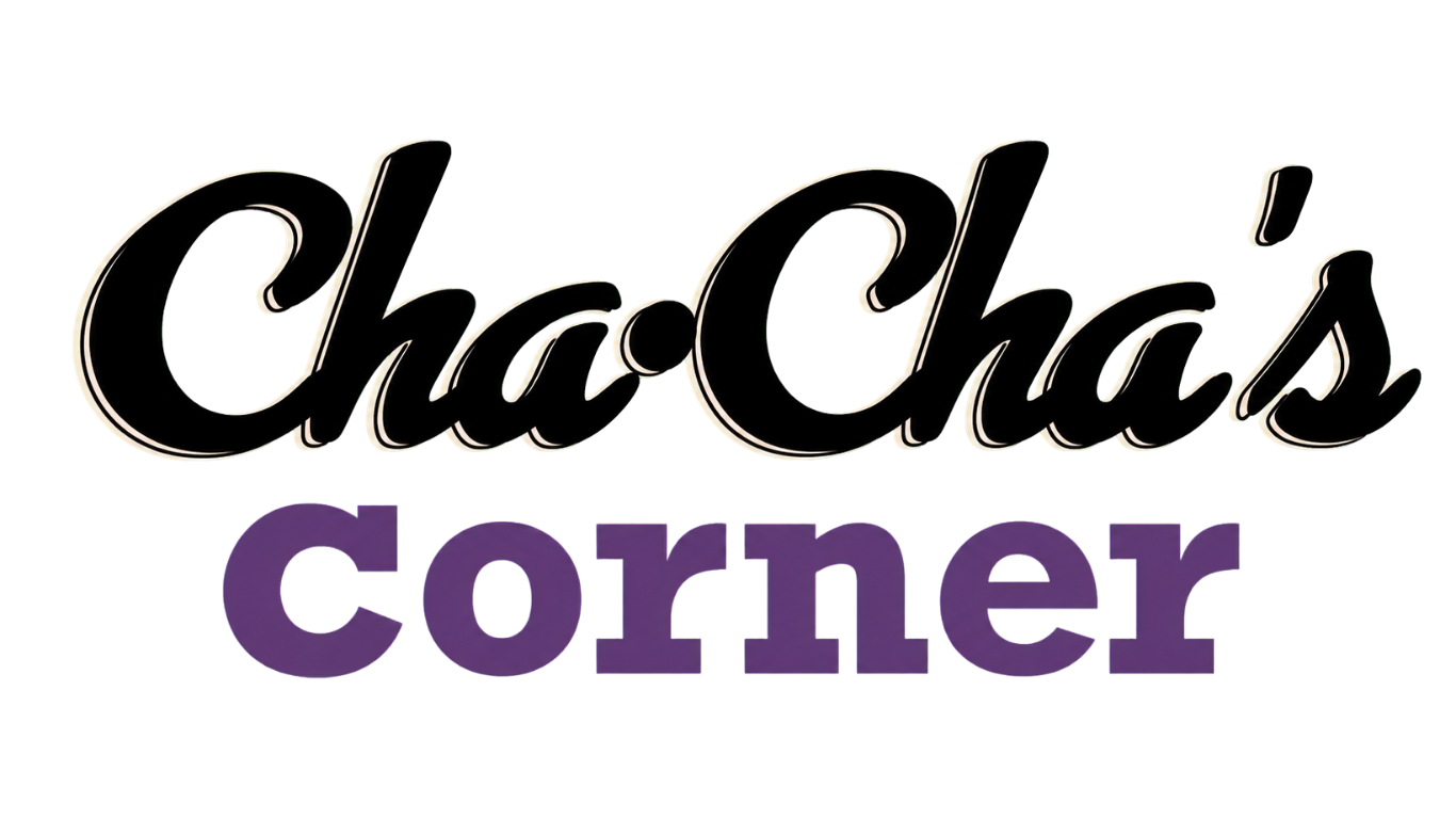 Text logo reading "Choc Chips Corner" with "Choc Chips" in cursive black font and "Corner" in purple block font.