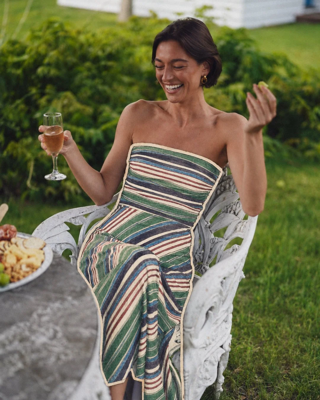 Playing dress-up.⁠
⁠
A paper doll moment for @smithandquinn&rsquo;s Harbor Society collection.
