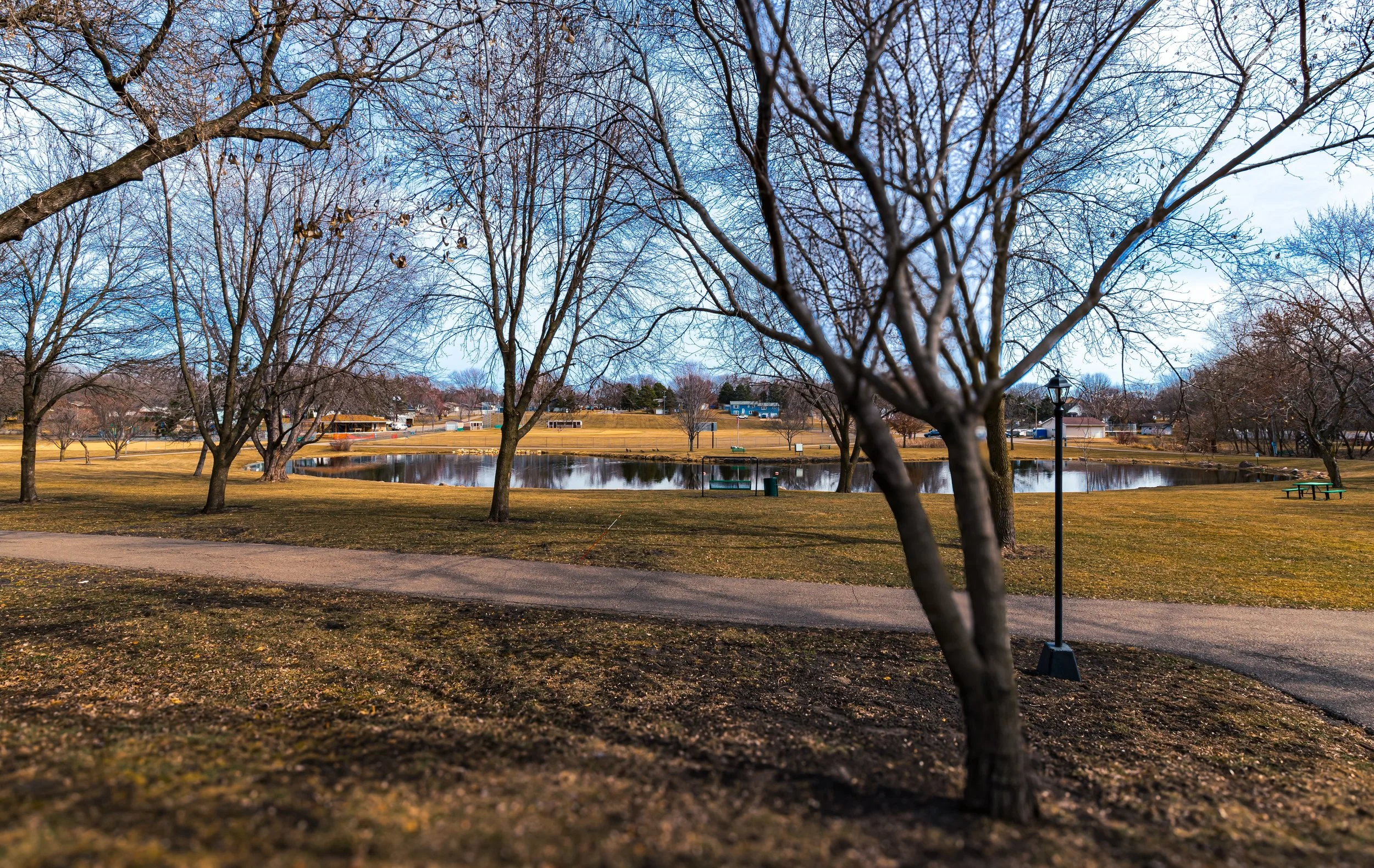 Eagle Lake Park Minnesota March Winter