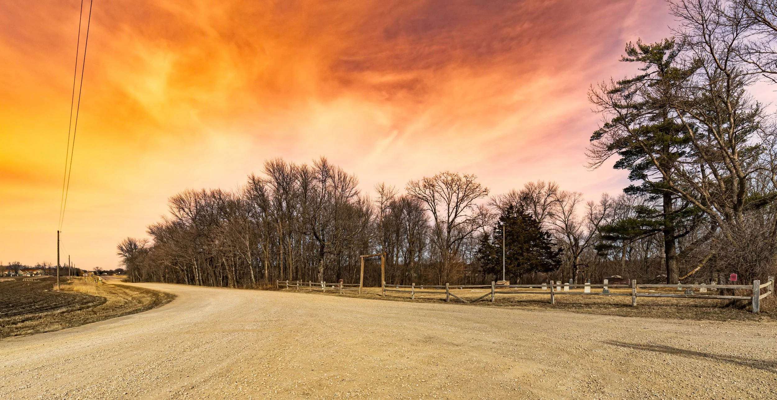 Burgess Historic Cemetery Dirt Road Eagle Lake Minnesota