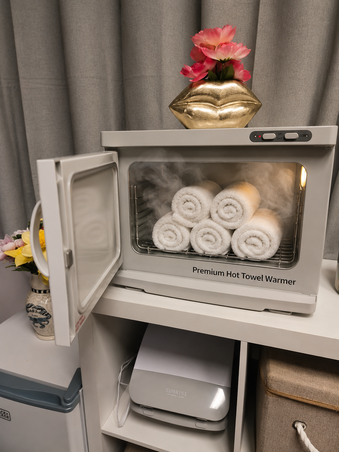 Fresh, hot towels for after your facial at Soothe Total Wellness