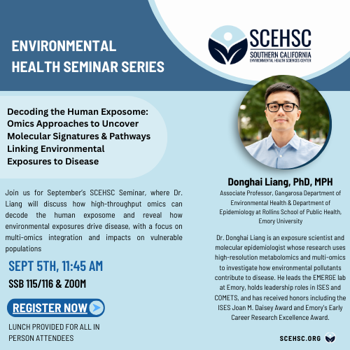 SCEHSC Seminar | Donghai Liang, PhD, MPH