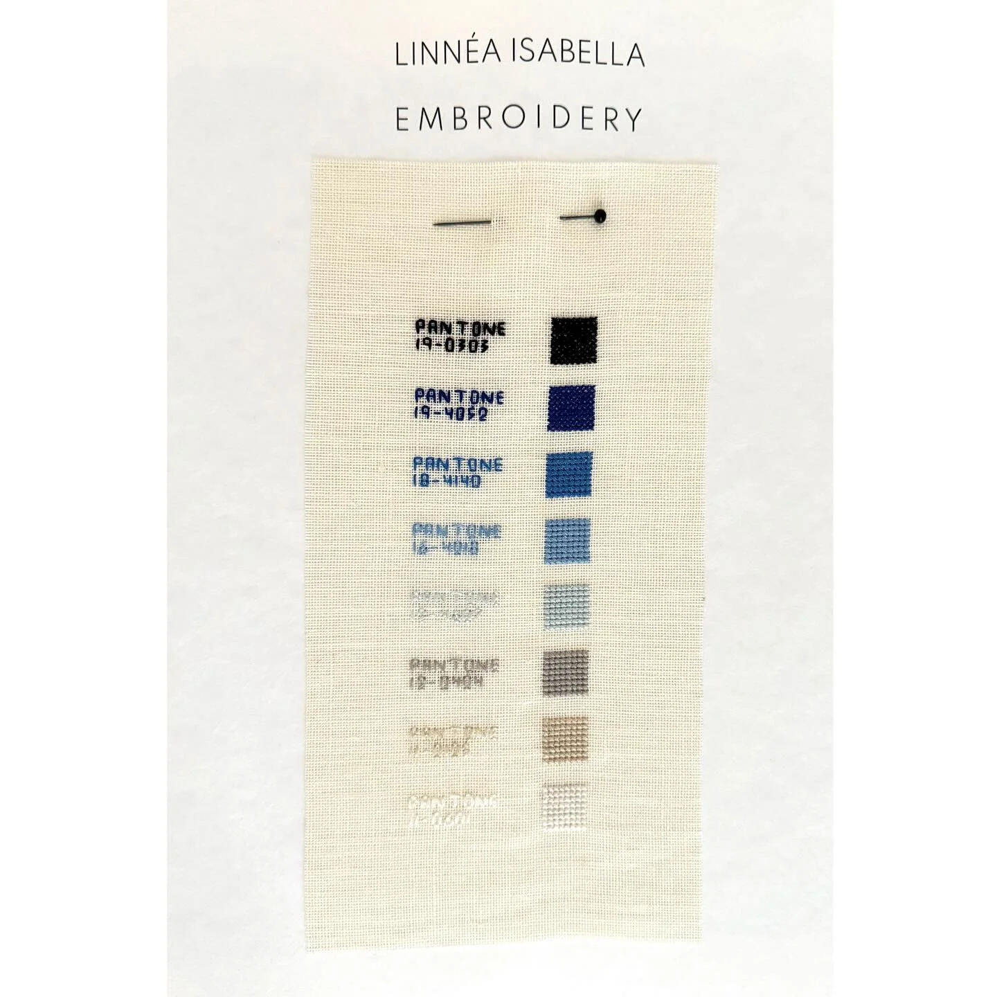 Hello blues and greys!

#colourstory #embroidery #embroiderydesigner #hand #pantone #colour #crossstitch #linen #palette #couture #luxury #precision #interior #blues #fonts #typography #greys #handwork #embroideryart #artist #fun #ideas #art #fashion